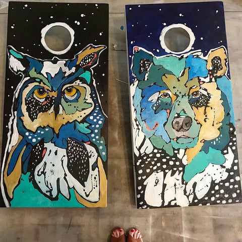 Cornhole Board Makeover