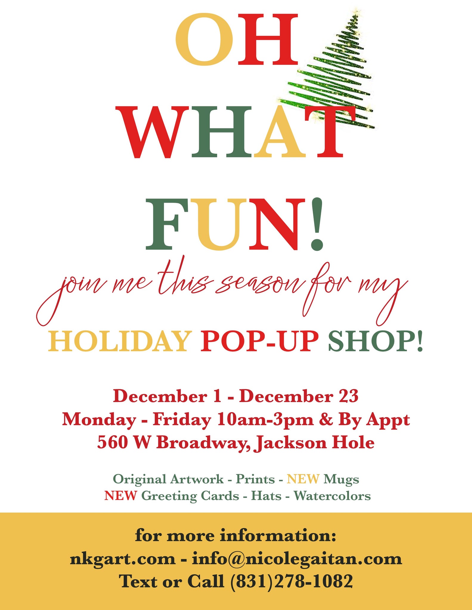 Holiday Pop Up