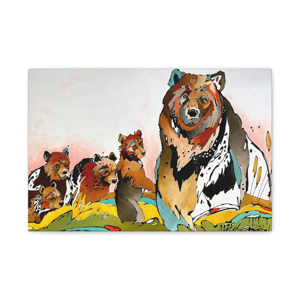 399 Canvas, Stretched, 1.25" Grizzly Bear 399