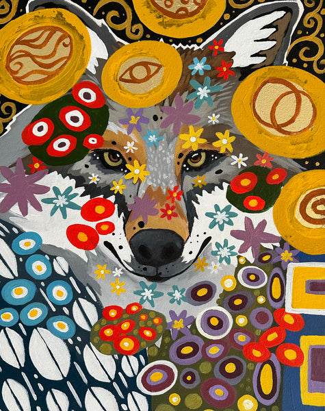 Gold Leaf Wolf