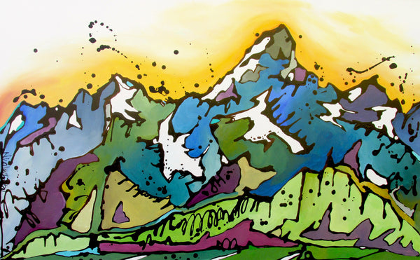 Sunset Over the Tetons