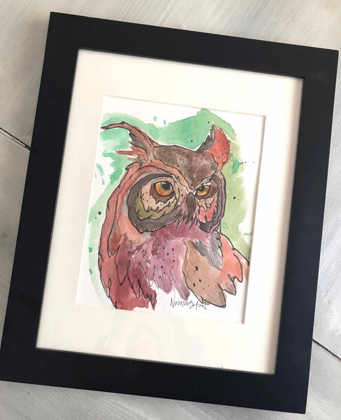 Watercolor Owl #2